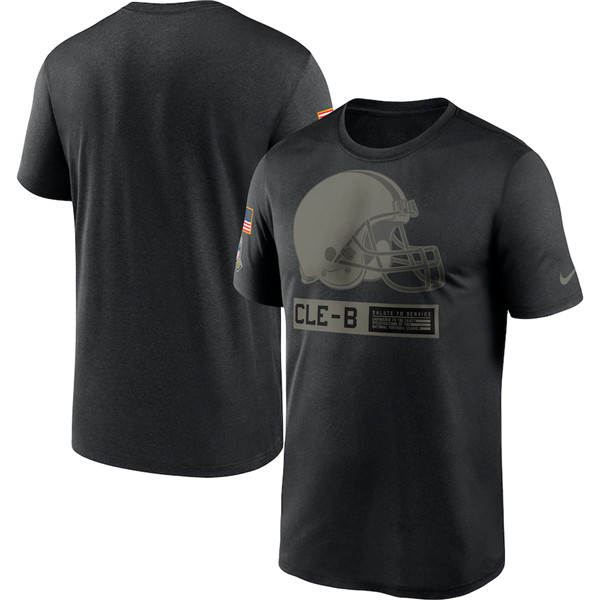 Men's Cleveland Browns Black NFL 2020 Salute To Service Performance T-Shirt Men's Cleveland Browns Black NFL 2020 Salute To Service Performance T-Shirt